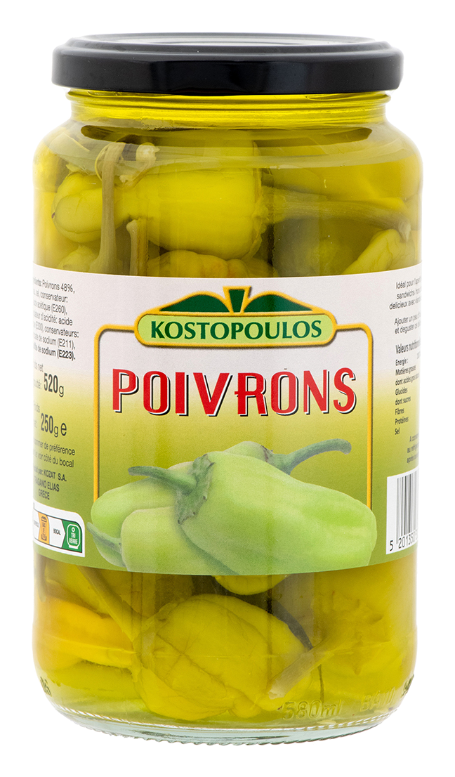 POIVRONS KOSTOPOULOS by KOZAT 520gr bocal