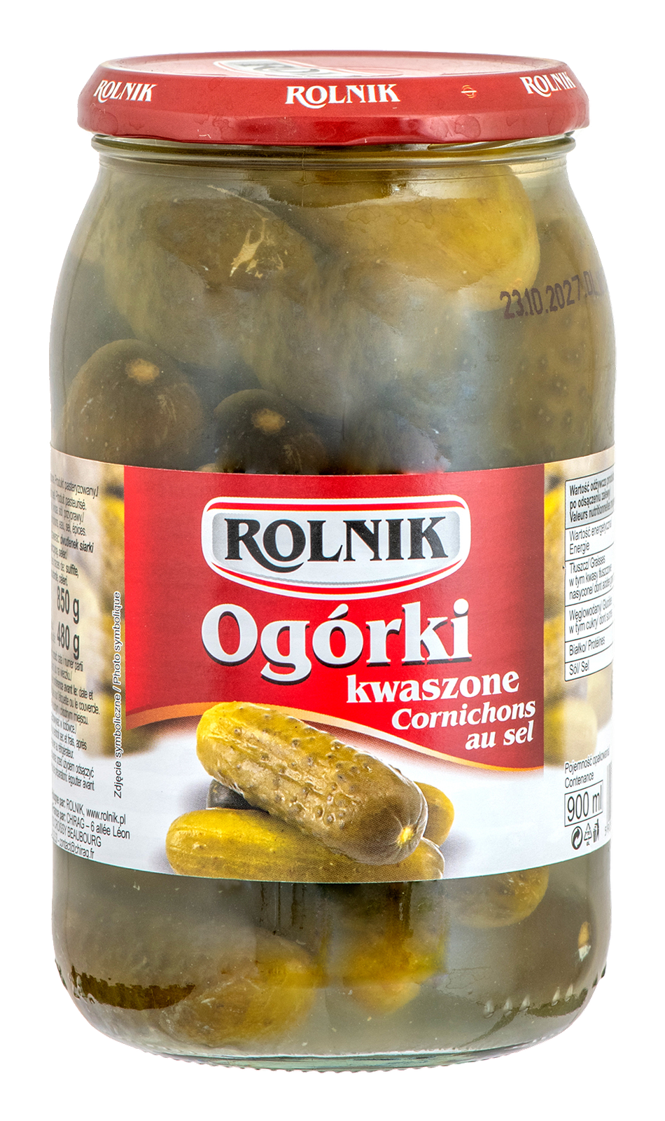 CORNICHONS AU SEL 900ml