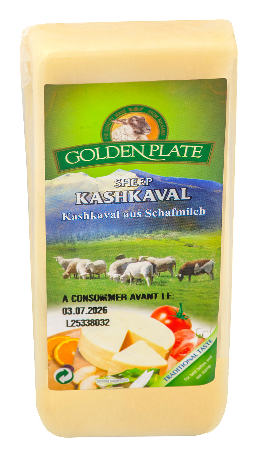 KASHKAVAL (au lait de brebis) 48% MG 320gr x 26