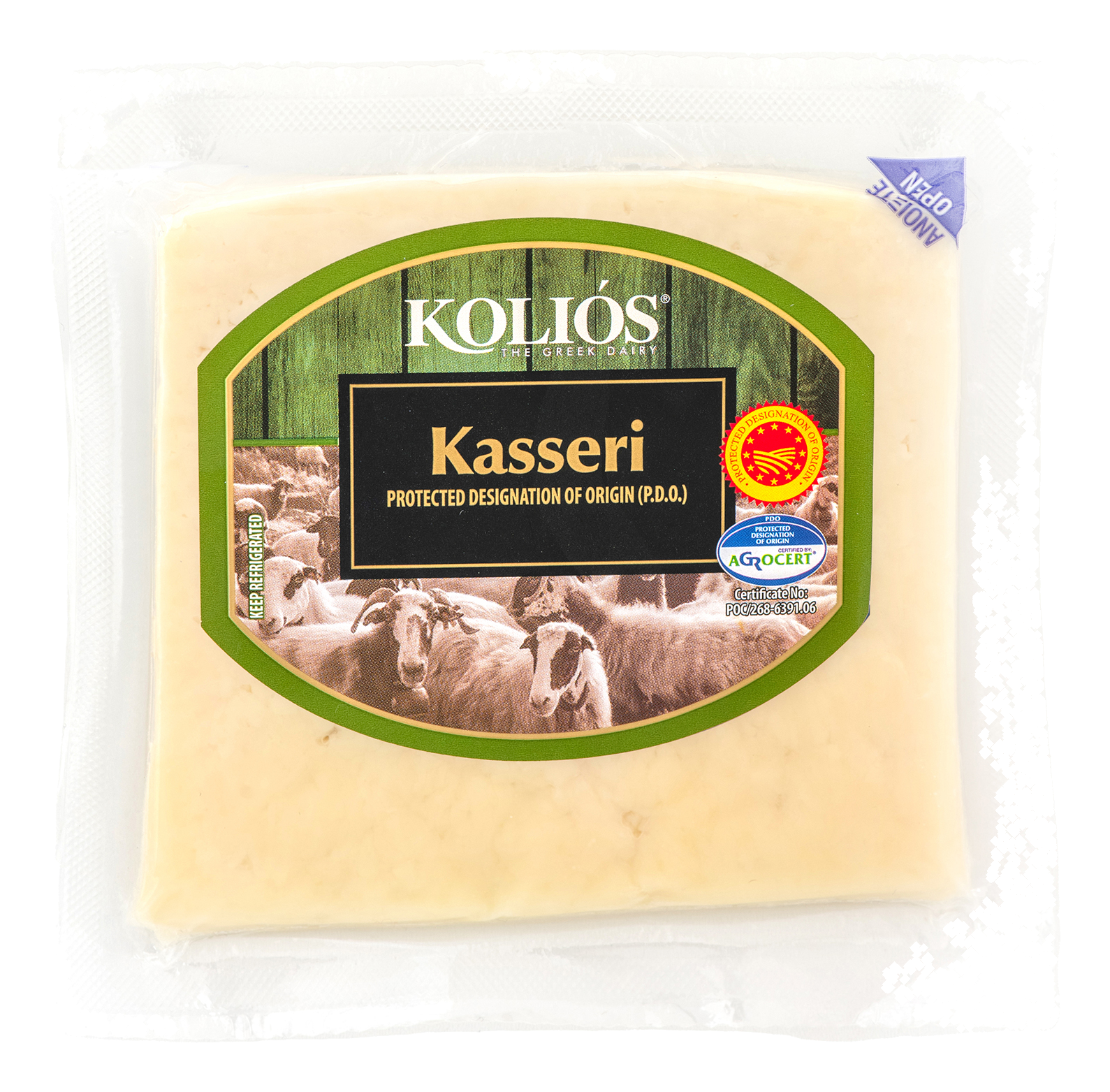 KASSERI AOP (KASHKAVAL) "KOLIOS" ( lait de brebis) 40% MG ~ 250g
