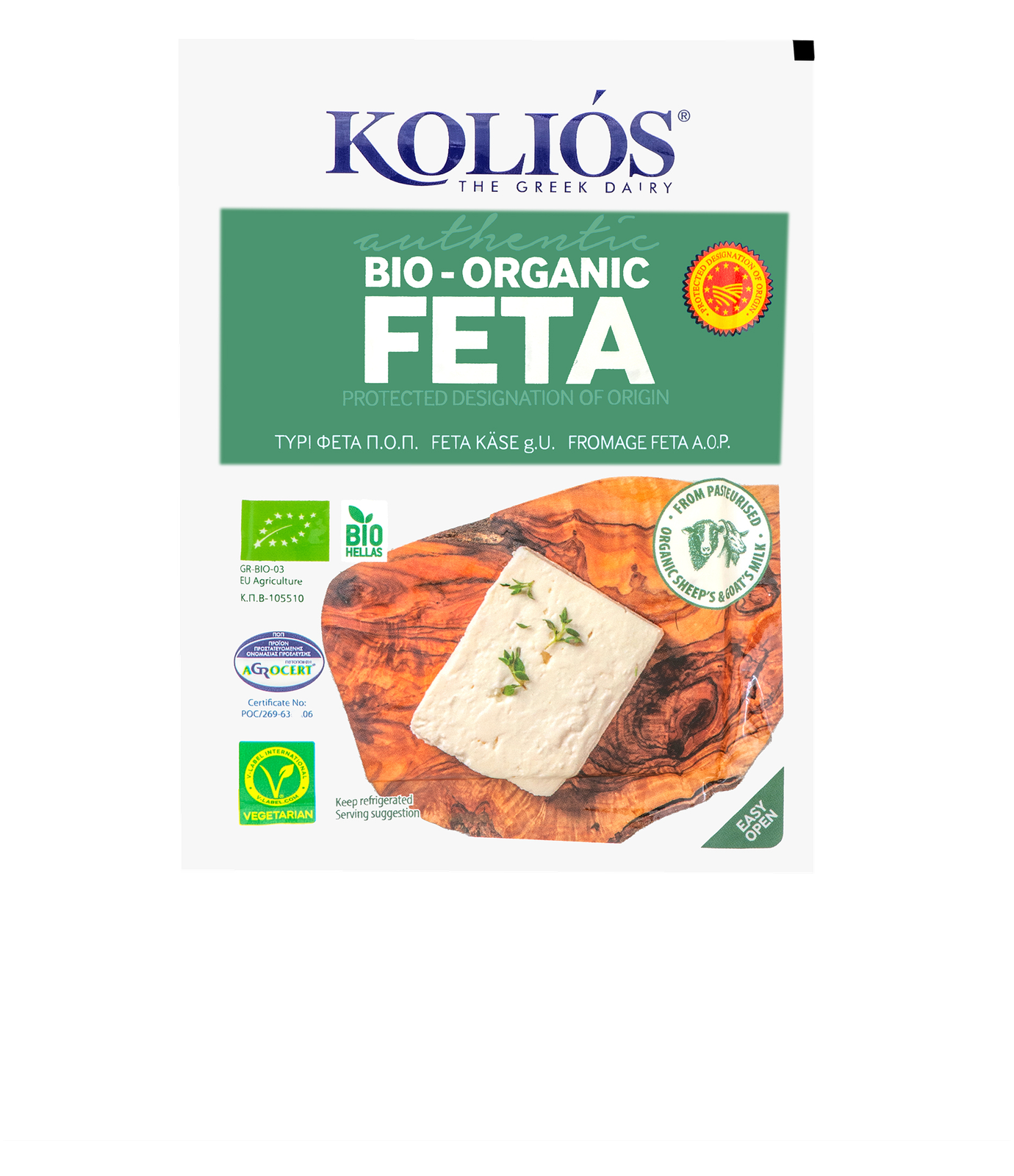 FETA AOP BIO "KOLIOS" (sous vide) 43% MG 200gr