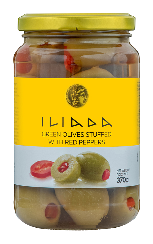 OLIVES VERTES DE GRECE F/POIVRONS ILIADA 370gr