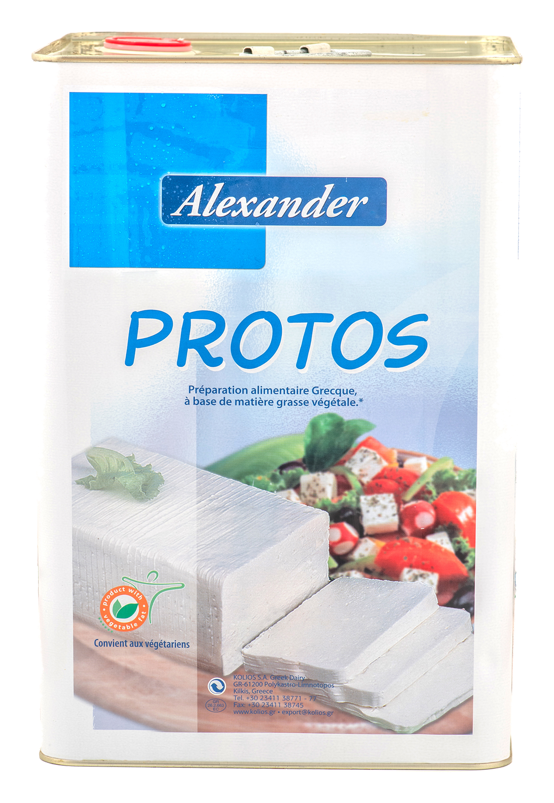 préparation alimentaire fromagère "ALEXANDER PROTOS" (en saumure) 40% MG - 16kg