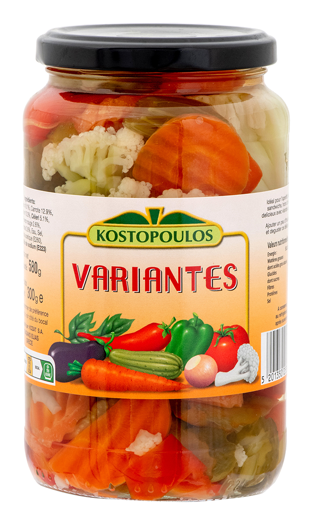 VARIANTES GRECQUES KOSTOPOULOS by KOZAT 580gr bocal