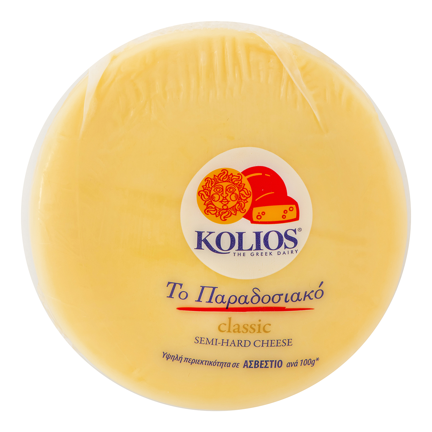 FROMAGE MI-DUR "KOLIOS CLASSIC" (lait de vache) 40%MG 700gr