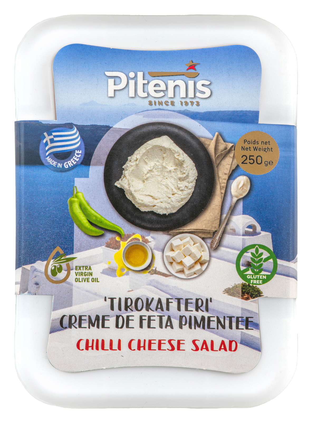 TIROKAFTERI ( salade fromagère aux piments) 250gr
